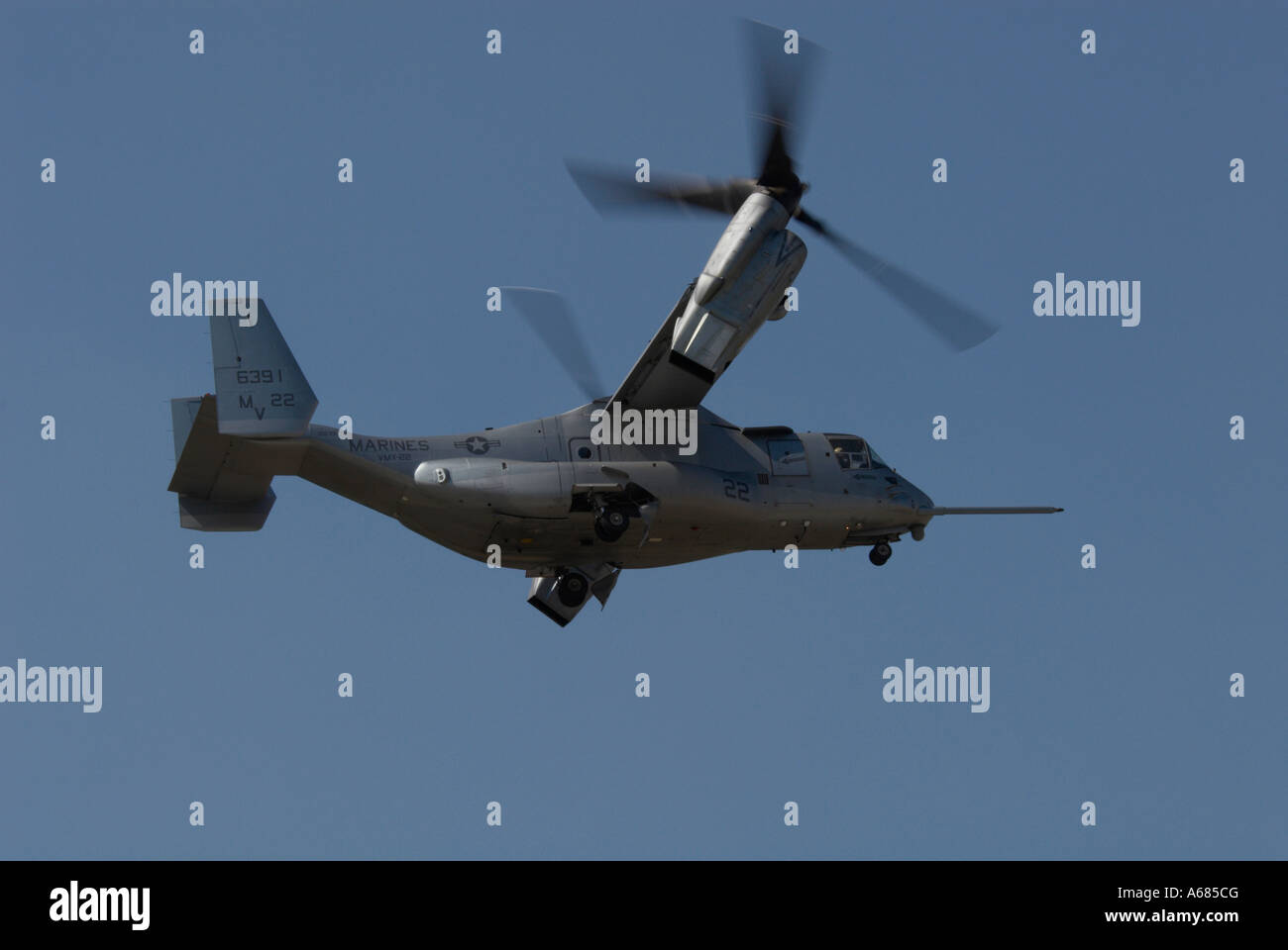 Bell Boeing V-22 Osprey Farnborough Air Show 2006 in modalità transitorie Foto Stock