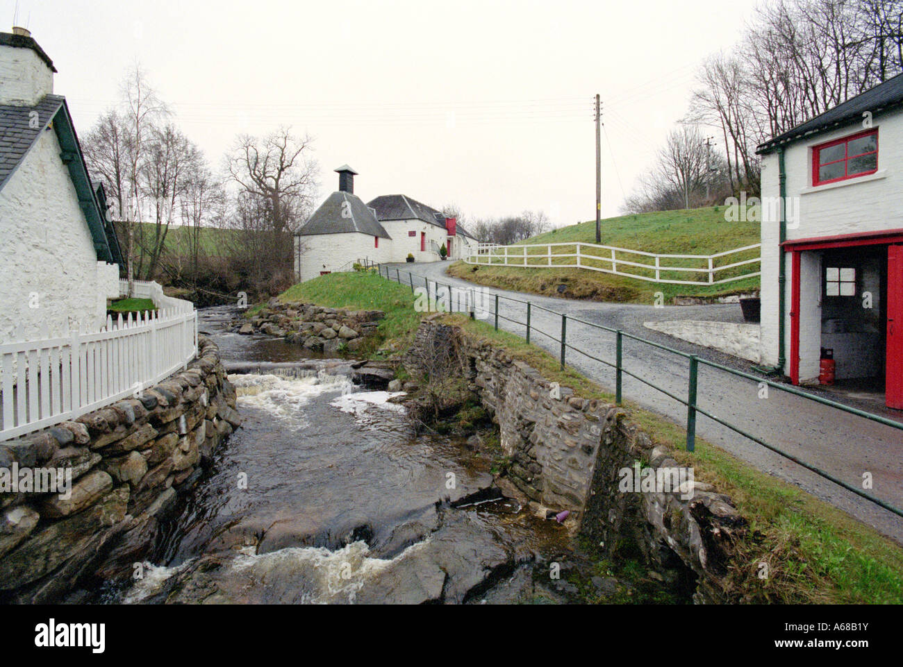 Edradour Distillery, Pitlochery, Scozia. Foto Stock