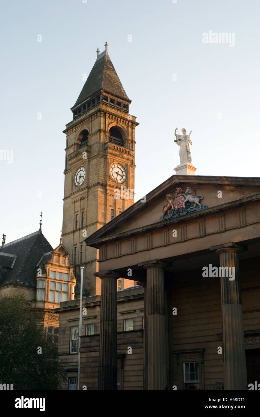 Il vecchio County Court House Wood Street Wakefield Foto Stock