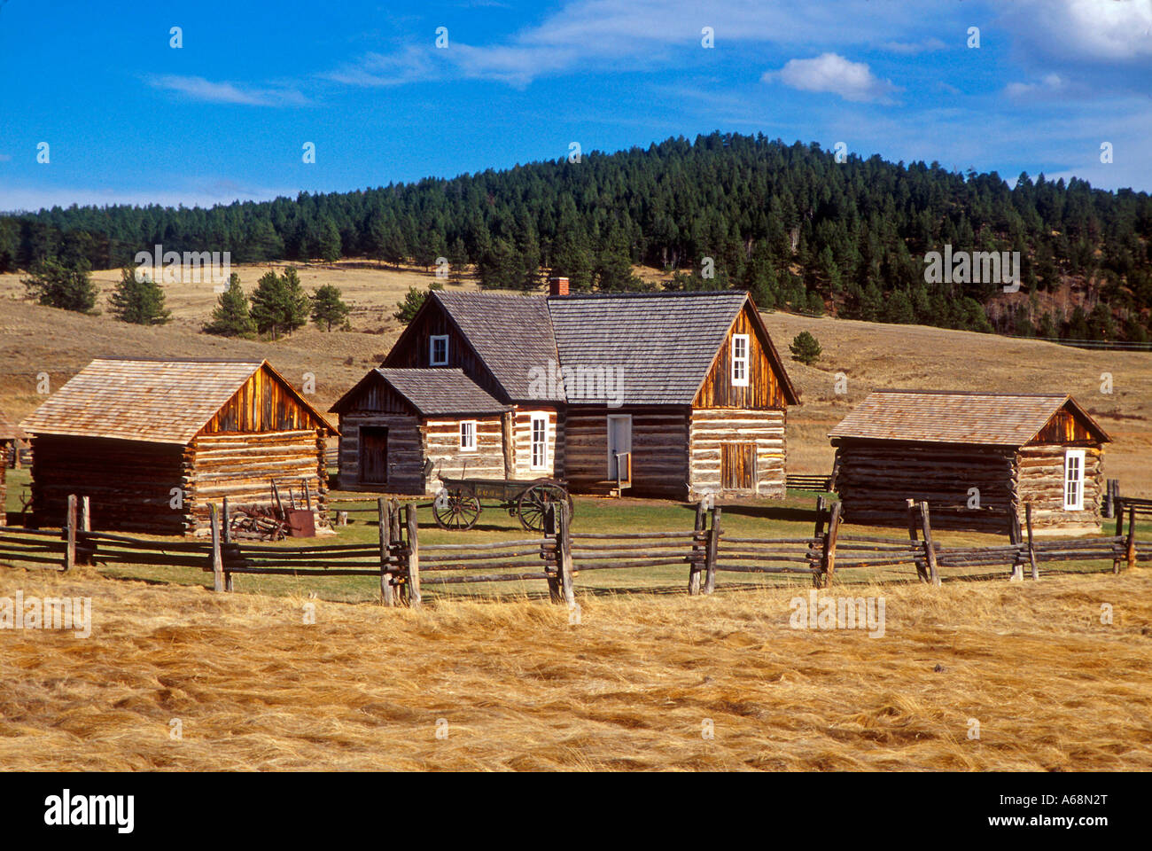 Horbek Homestead Florissant Colorado Foto Stock