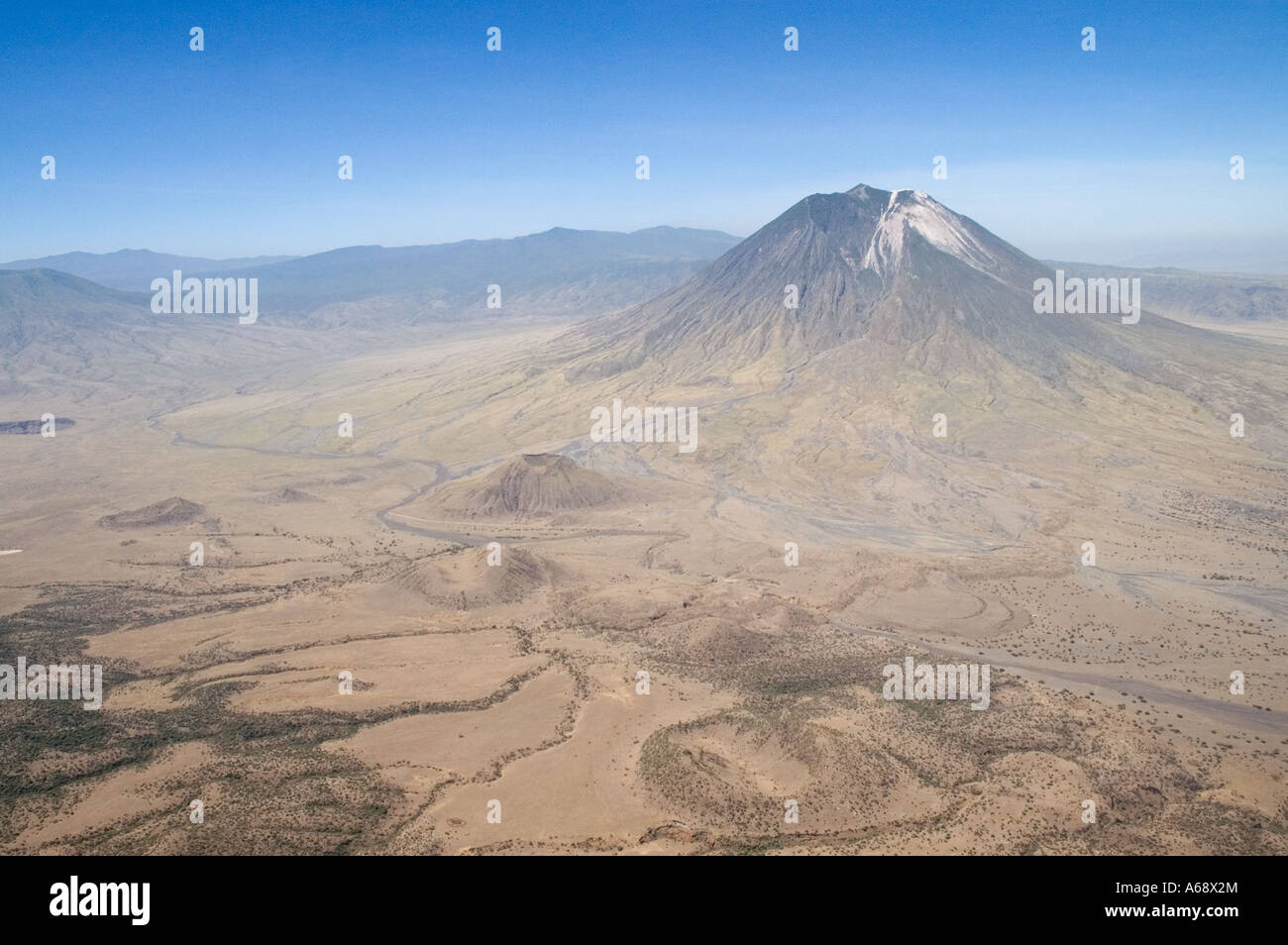 Ol Doinyo Lengai, vista aerea, Tanzania Foto Stock