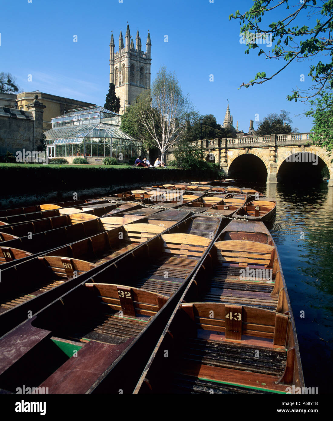 Sterline a Magdalen Bridge, Oxford, Inghilterra. Foto Stock