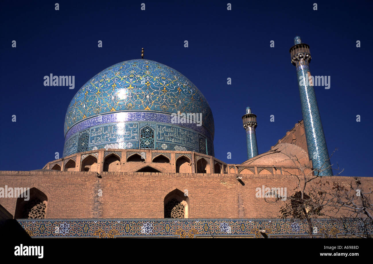 Imam moschea di Isfahan Iran Foto Stock