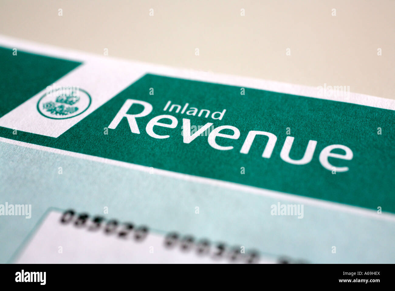 L Inland Revenue domanda di pagamento Foto Stock