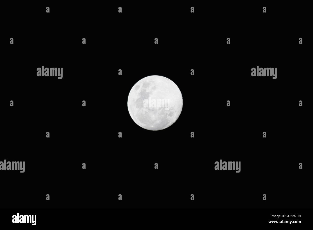 La luna di notte Foto Stock