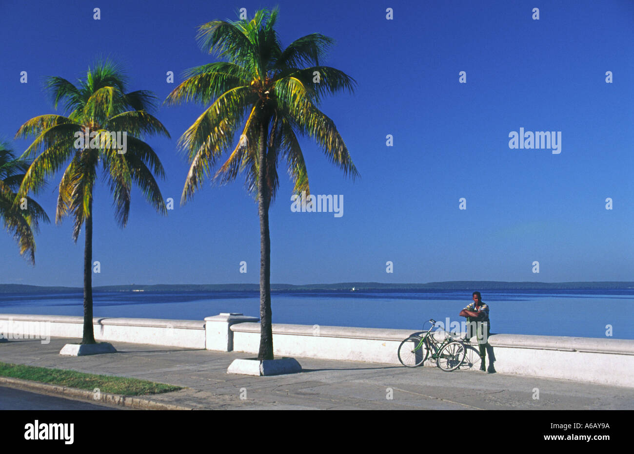 Il Malecon a Cienfuegos, Cuba Foto Stock
