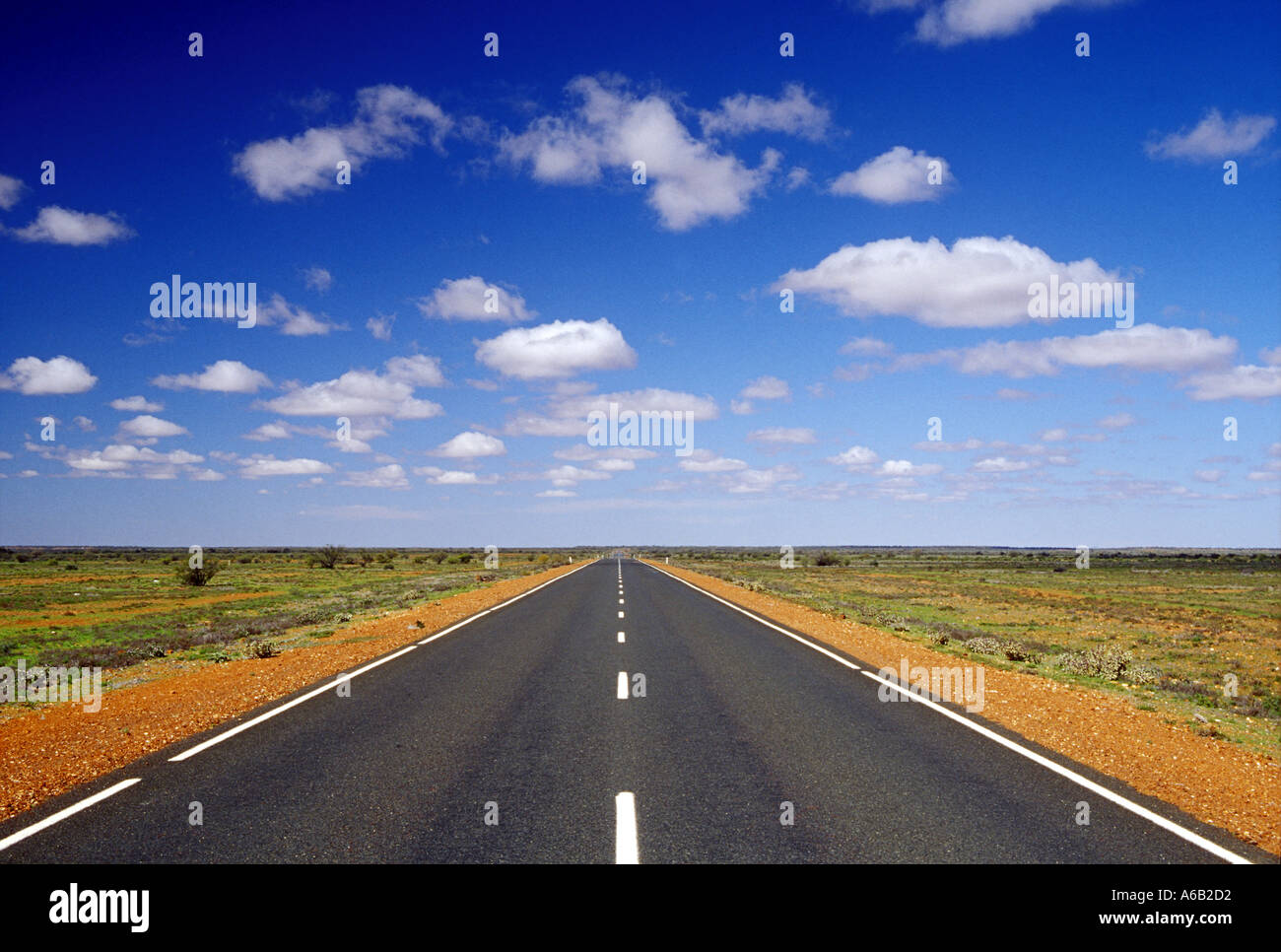 Strada Stuart Highway South Australia Australia Foto Stock