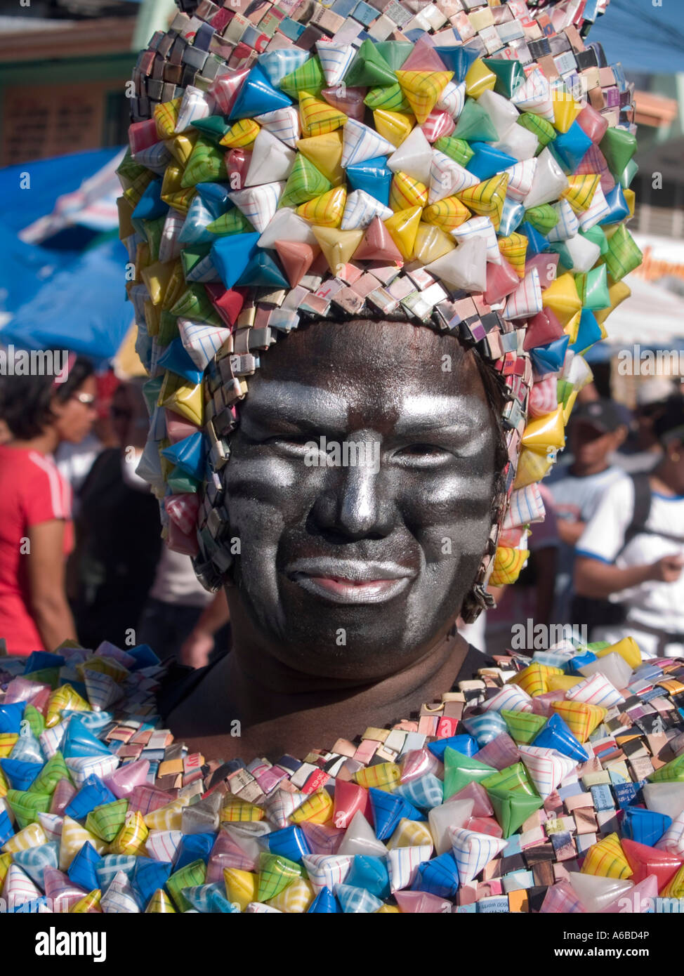 Colorato ladyboy Ati Atihan Festival Filippine Foto Stock