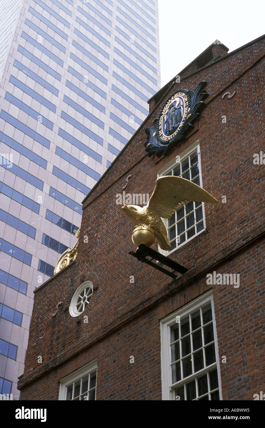 La Old State House di Boston Massachusetts Foto Stock