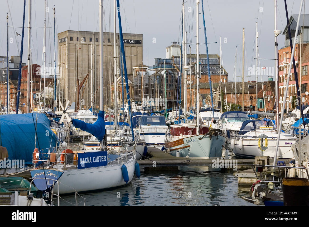 Neptunes Marina in Ipswich Suffolk in Inghilterra Foto Stock