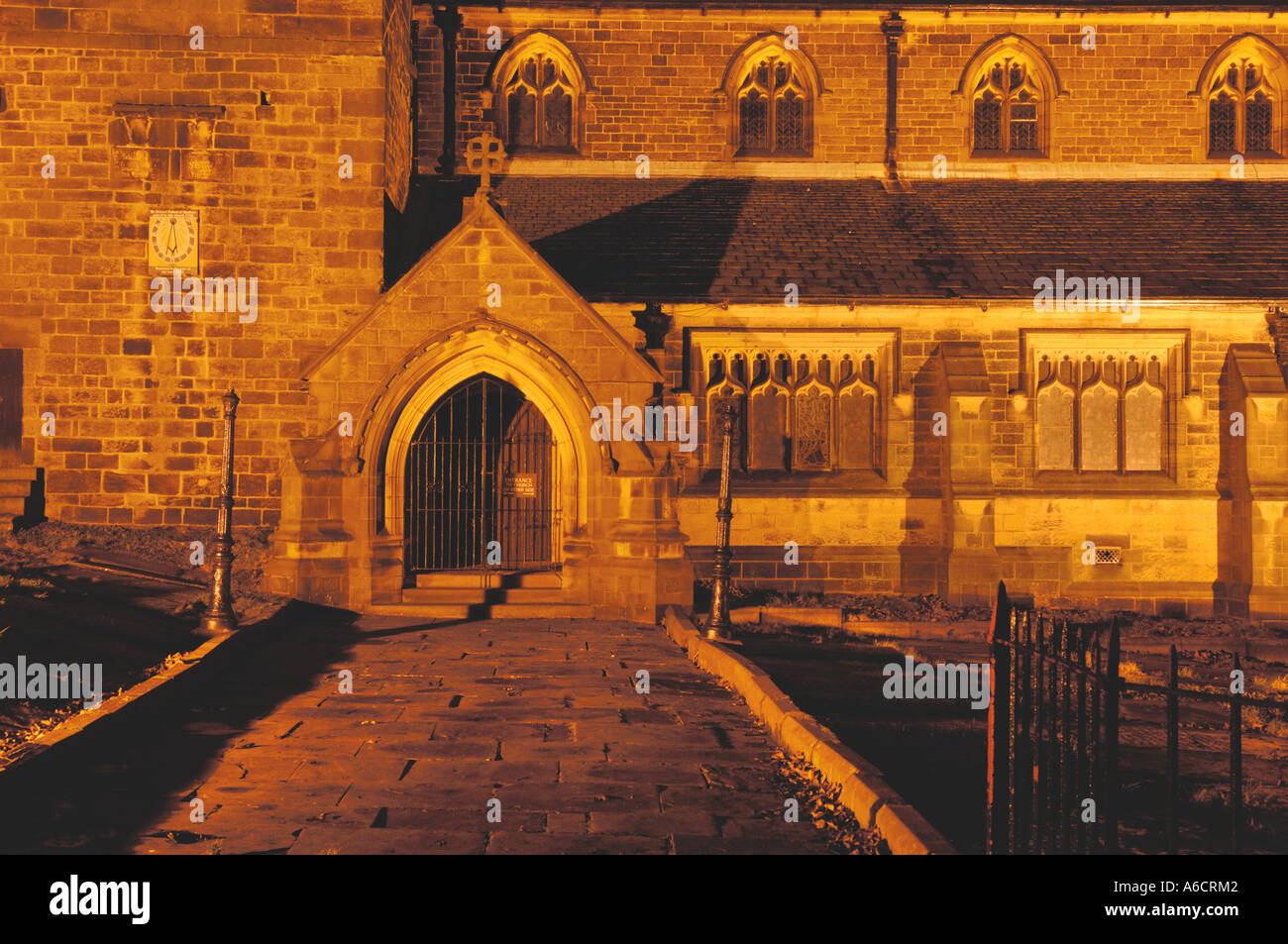 Haworth Chiesa Parrocchiale, West Yorkshire, associato con il priorato che fu la casa della famiglia di Bronte Foto Stock