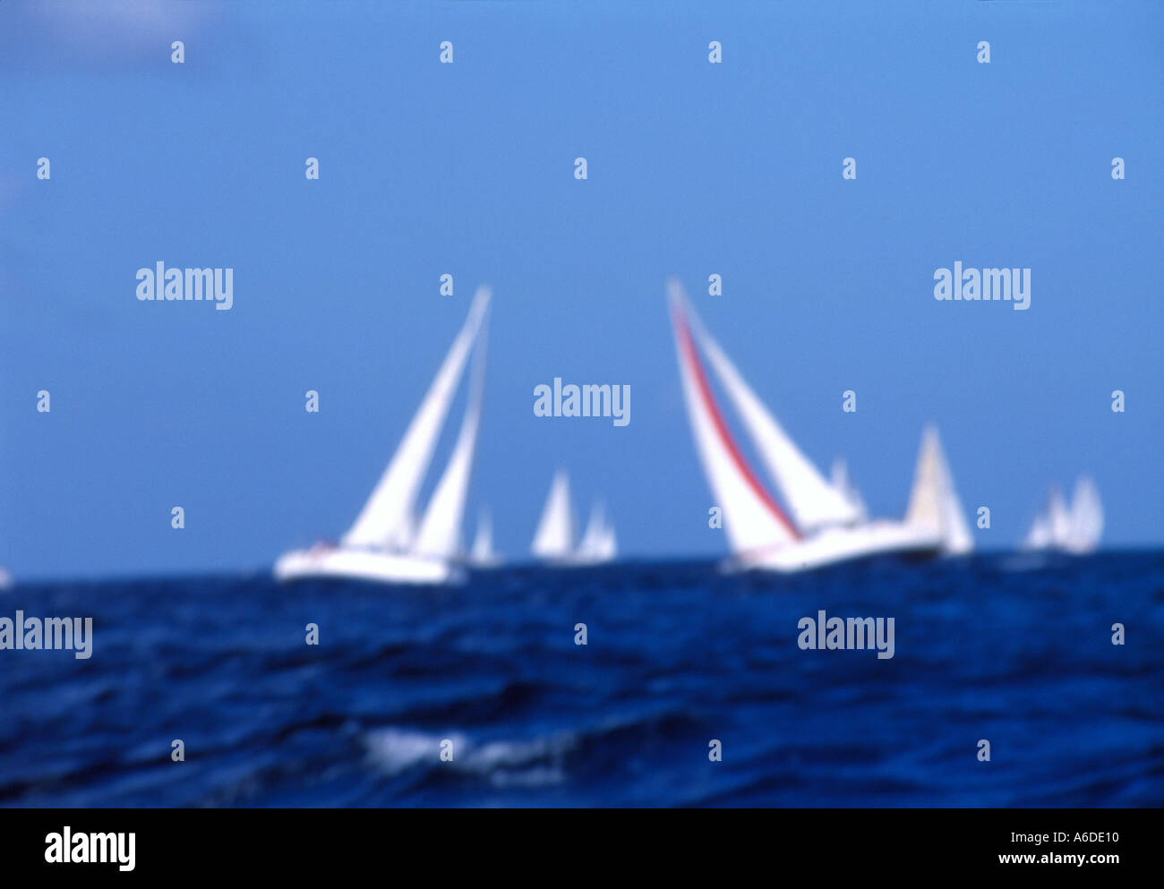 Yachts racing Antigua Sailing Week Antigua West Indies Foto Stock
