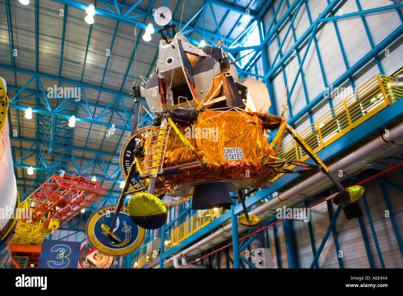 Il modulo lunare, Apollo 11 NASA John F Kennedy Space Center di Cape Canaveral Florida USA JMH1232 Foto Stock