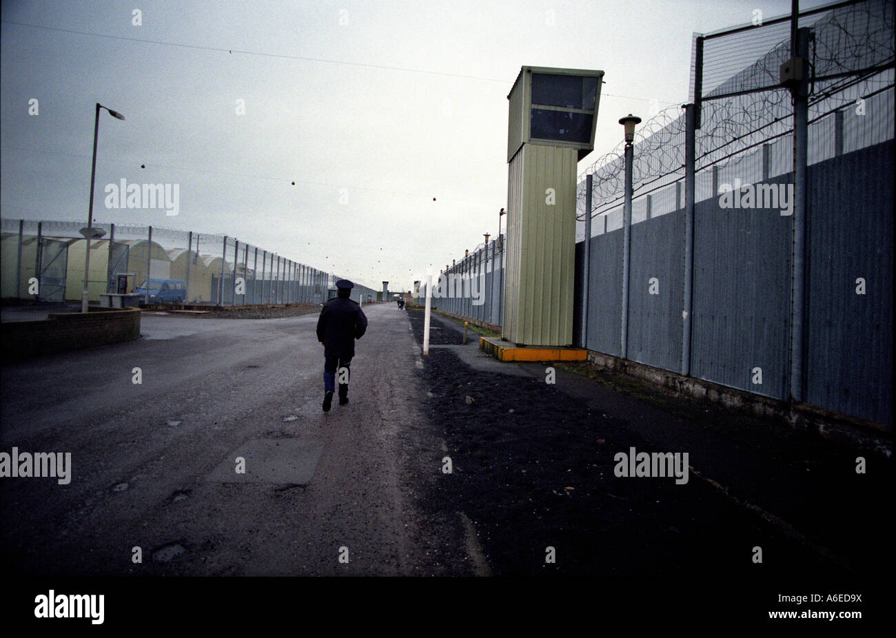 Il Labirinto del carcere IRLANDA DEL NORD fotografato su un impianto di stampa visita nel 1997 Foto Stock