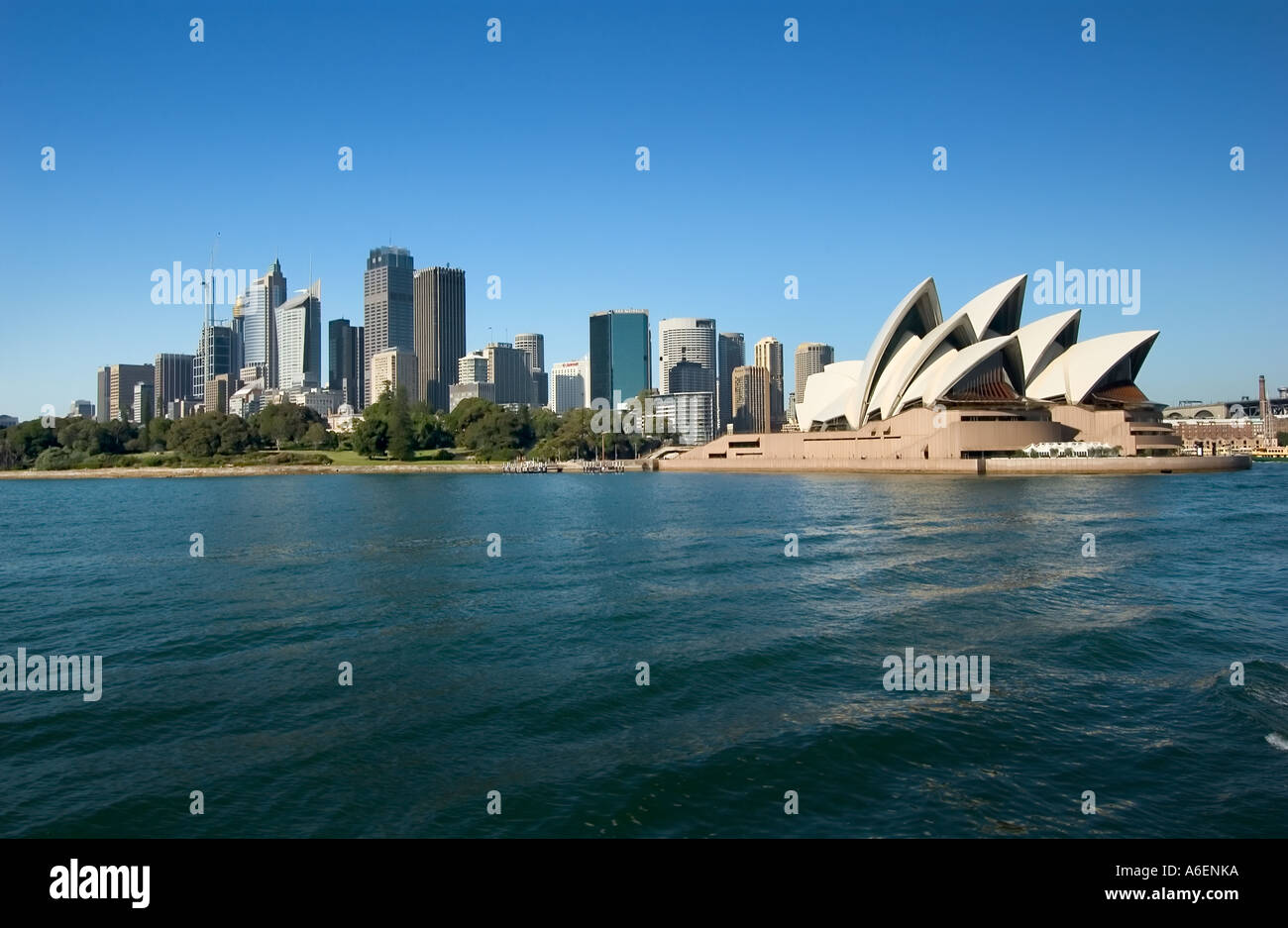 Skyline di Sydney Opera House Foto Stock