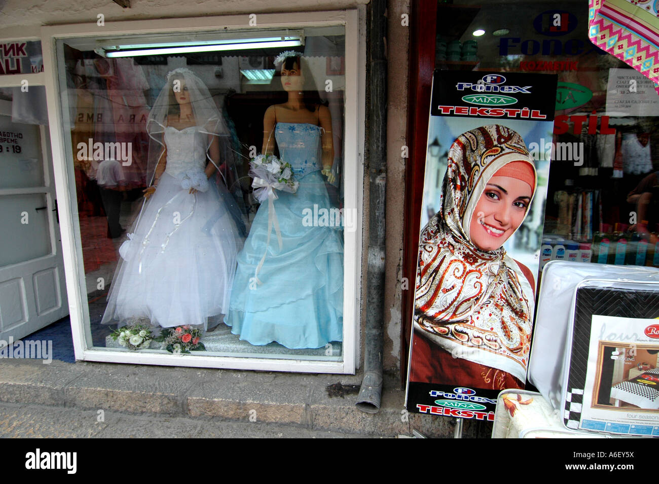 La boutique in carsija a Skopje in Macedonia Foto Stock