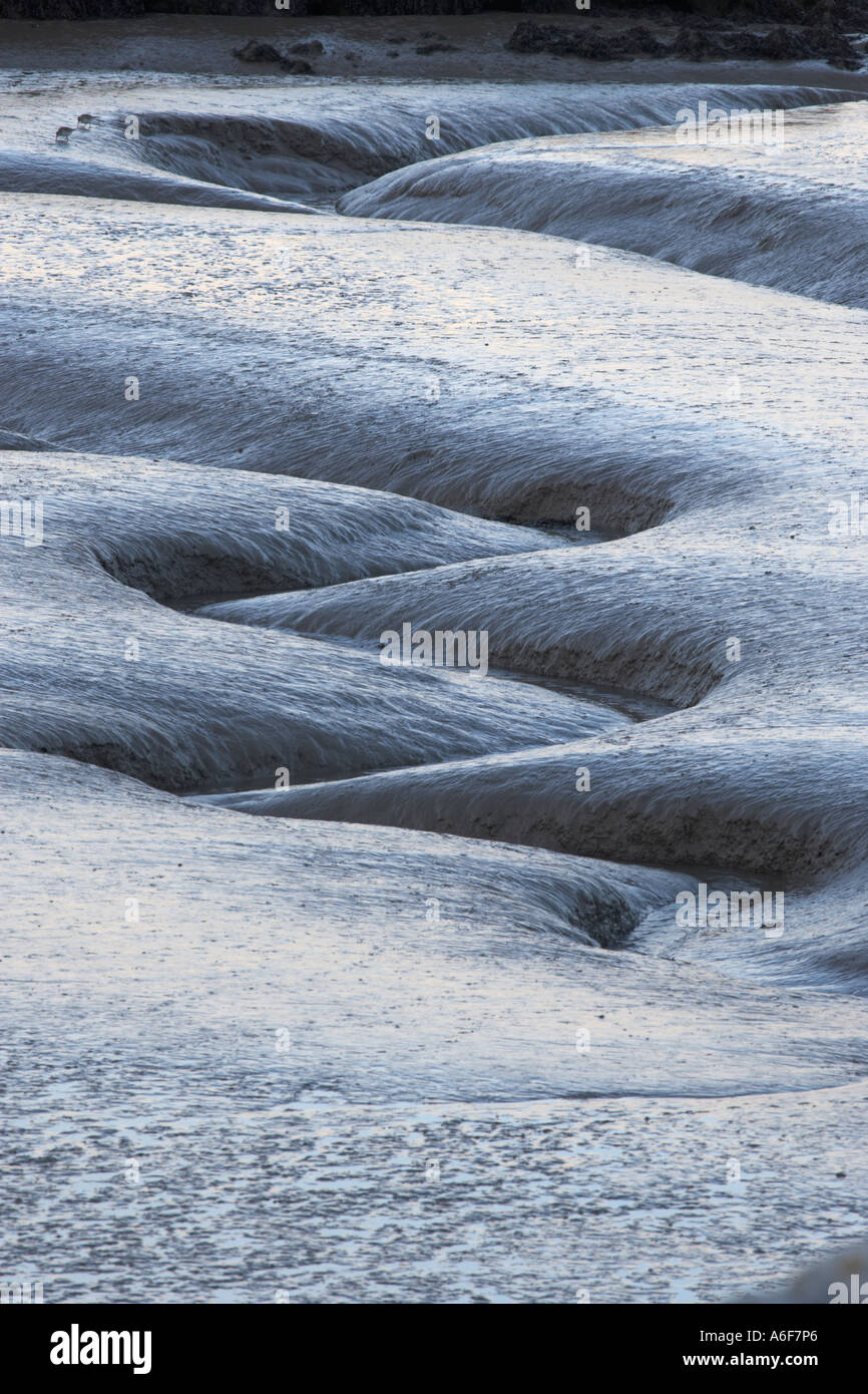 Morecambe bay con velme Foto Stock