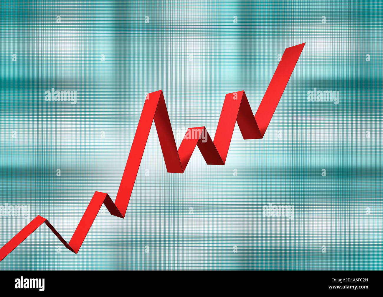 Tabella indice di borsa Börsenchart Kurve Kurs Foto Stock