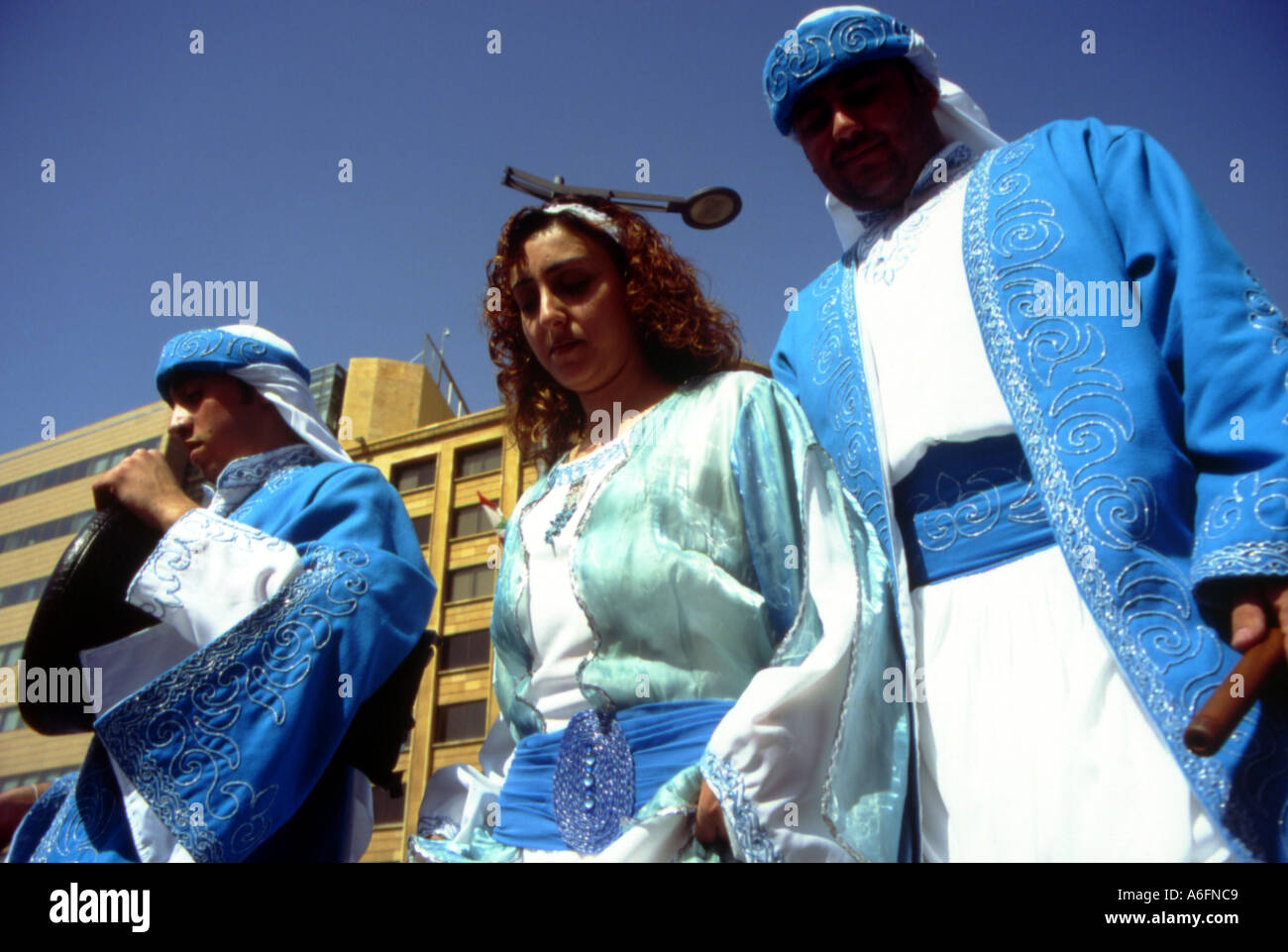 Folklore in città Beirut Libano Foto Stock