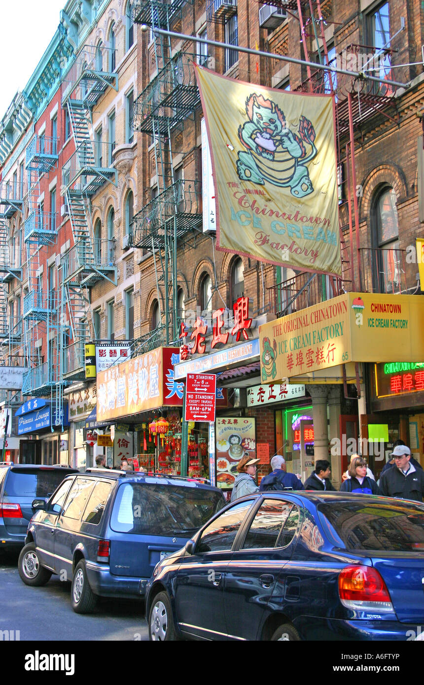 Canal Street Chinatown di New York City Foto Stock