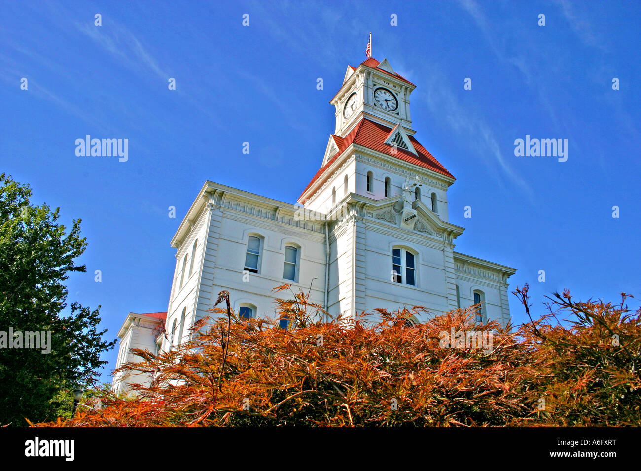 Historic Benton County Courthouse in Corvallis Oregon Foto Stock