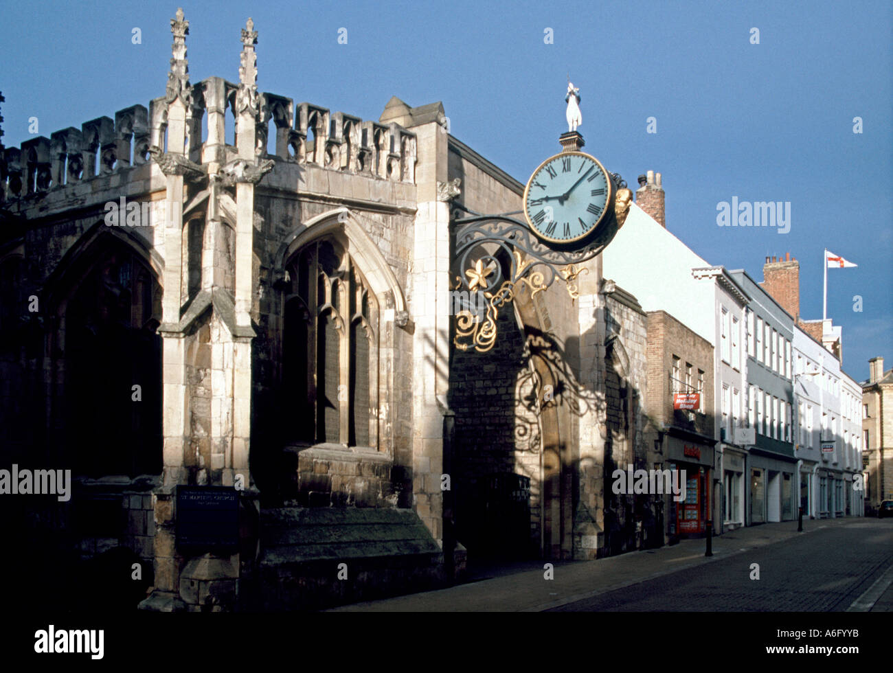 St Martin s Chiesa Coney Street City of York Yorkshire England Regno Unito Foto Stock