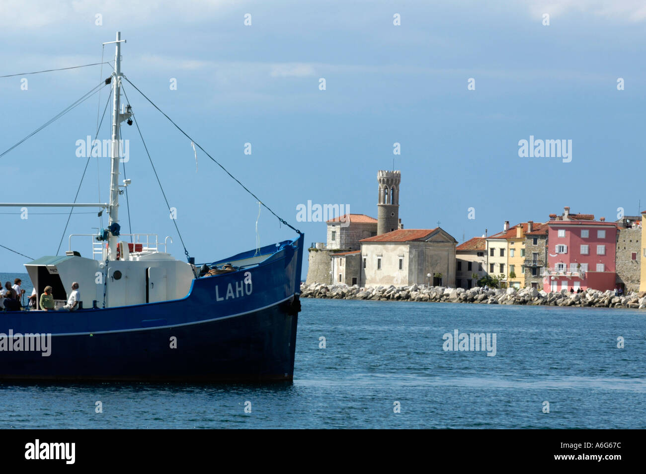 Pirano, vista città Foto Stock