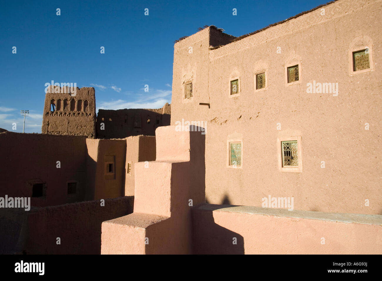 Il Taourirt Kasbah di Ouarzazate, Marocco Foto Stock