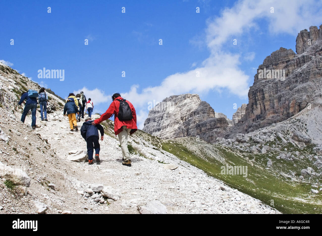 Vagabondo, Italia, Dolomiti di Sesto Foto Stock