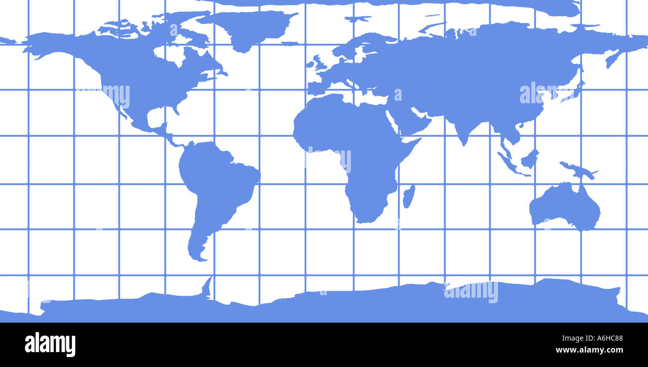 Mappa del mondo Foto Stock