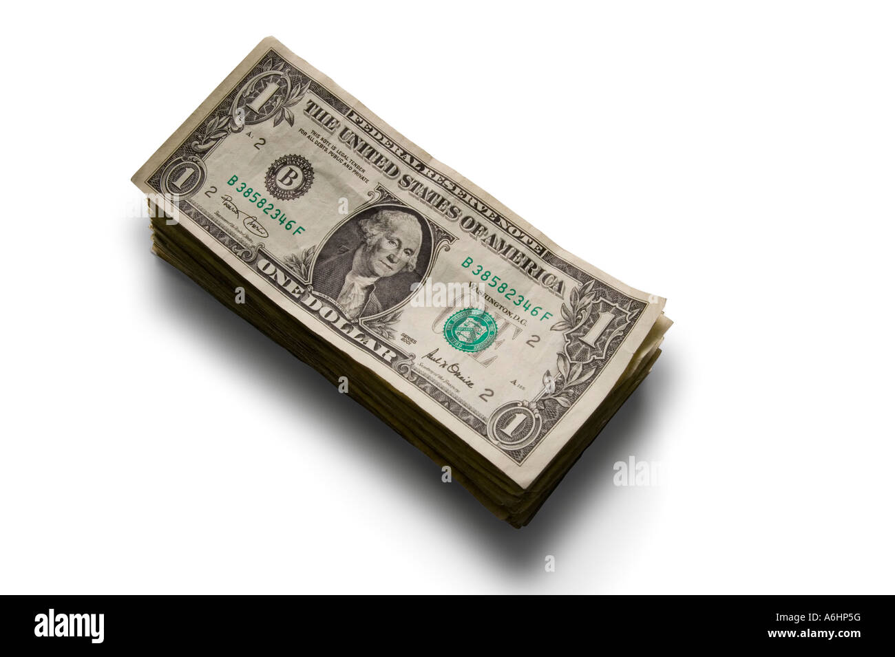 Pila del dollaro Foto Stock