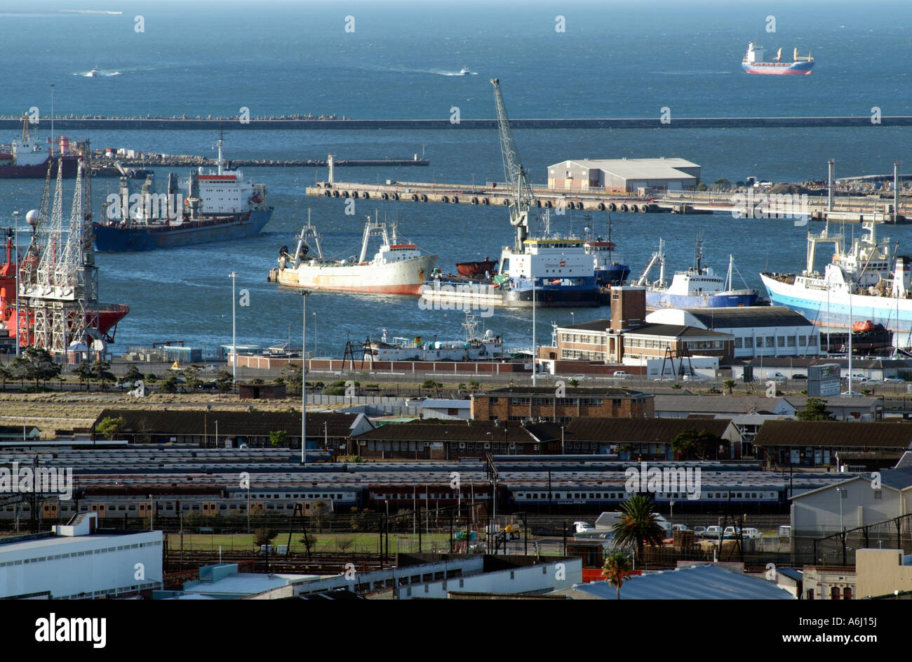 Dal porto di Città del Capo Sud Africa RSA Foto Stock