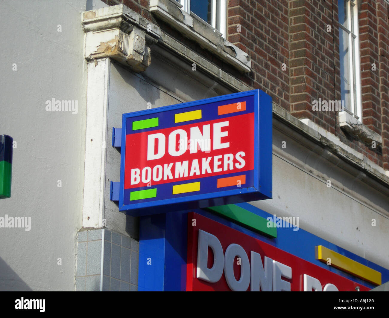 Bookmakers segno aziendale, fatto Bookmakers. Un buon nome. Foto Stock