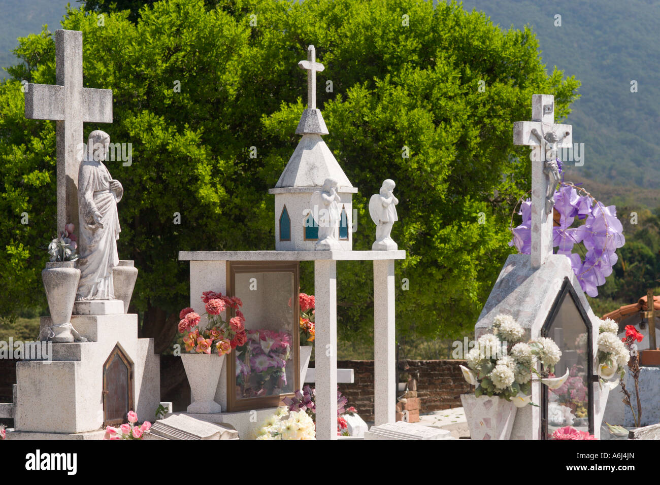 Cimitero di El cemetaries Tuito Messico MX Foto Stock