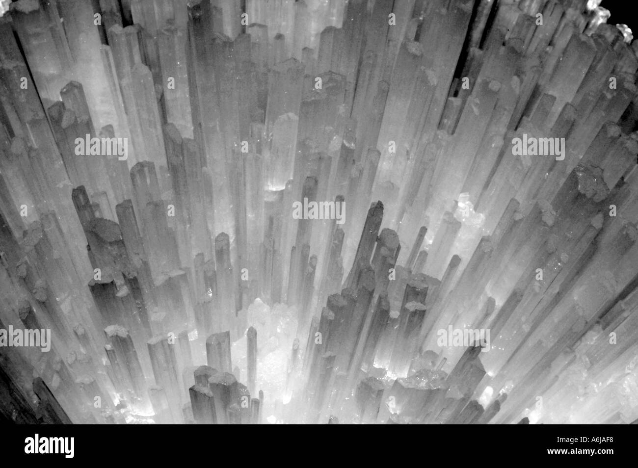 Minerali, scolecite, INDIA Ca Al2 Si3 0 10 3 H20 Foto Stock