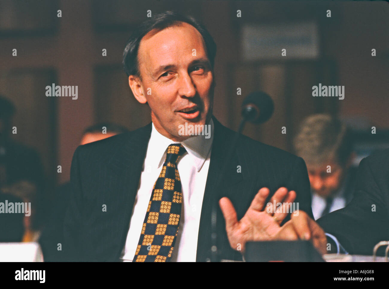 Ex primo ministro australiano Paul Keating Foto Stock