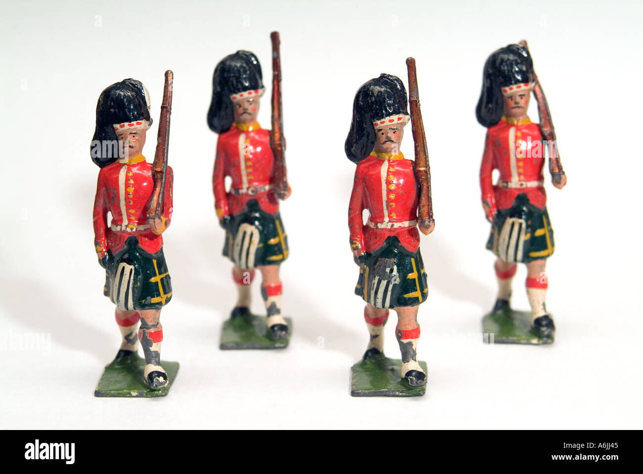 Giocattolo soldati di piombo del 1940 circa Foto Stock