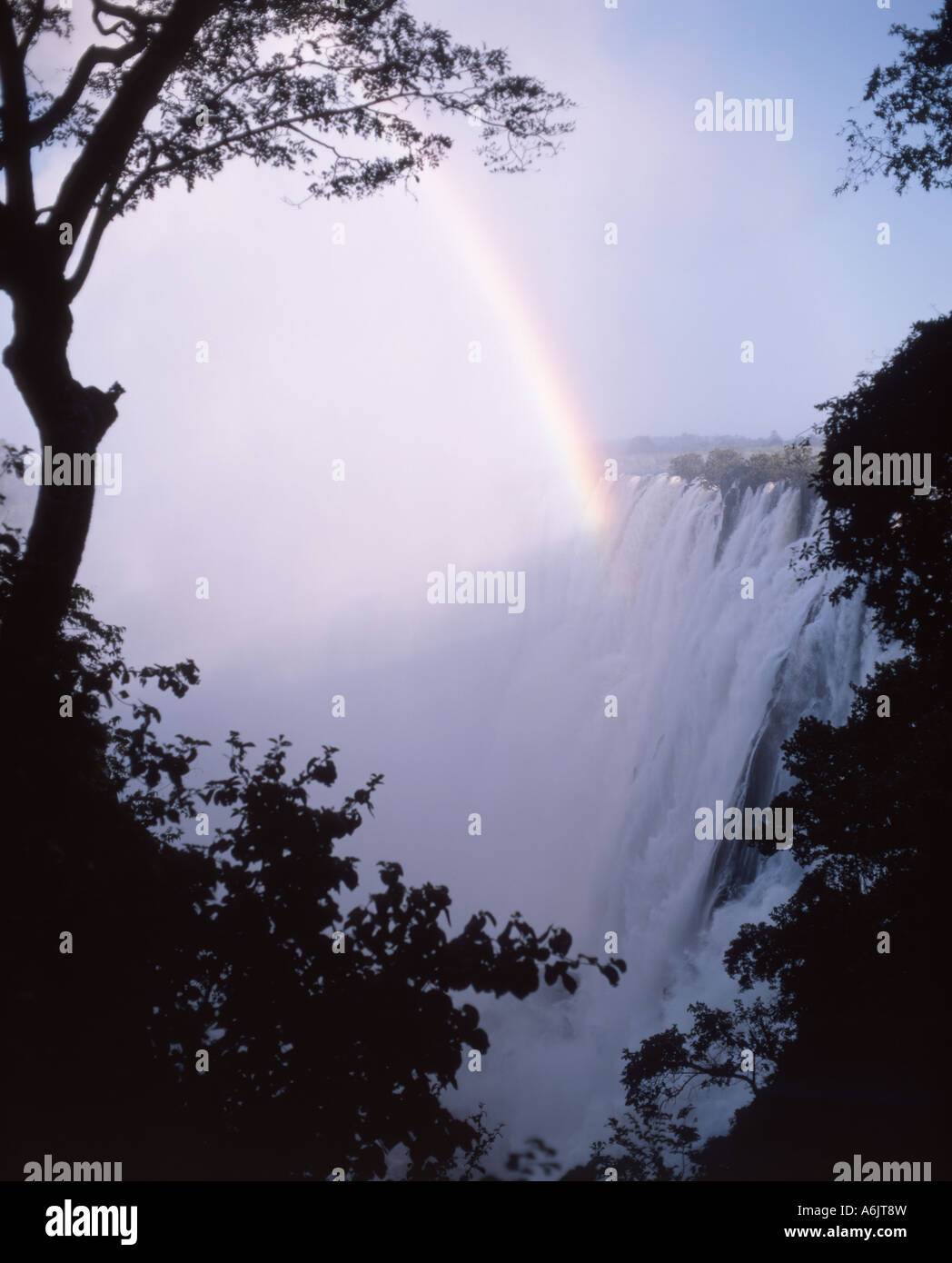 Victoria Falls (Mosi-oa-Tunya), Livingstone, sud della provincia, Zambia Foto Stock