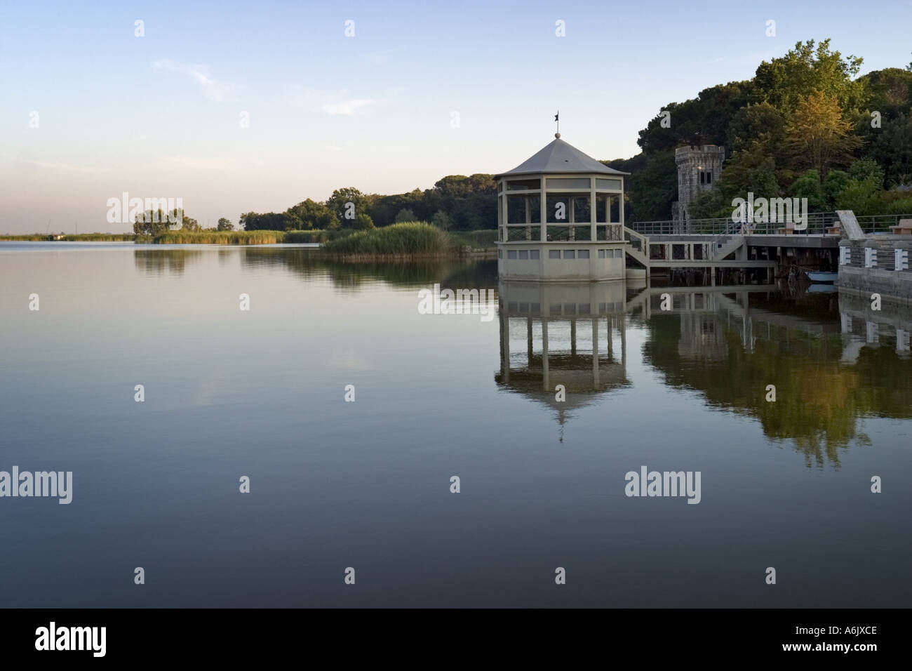 Torre del Lago Puccini Toscana Italia Foto Stock