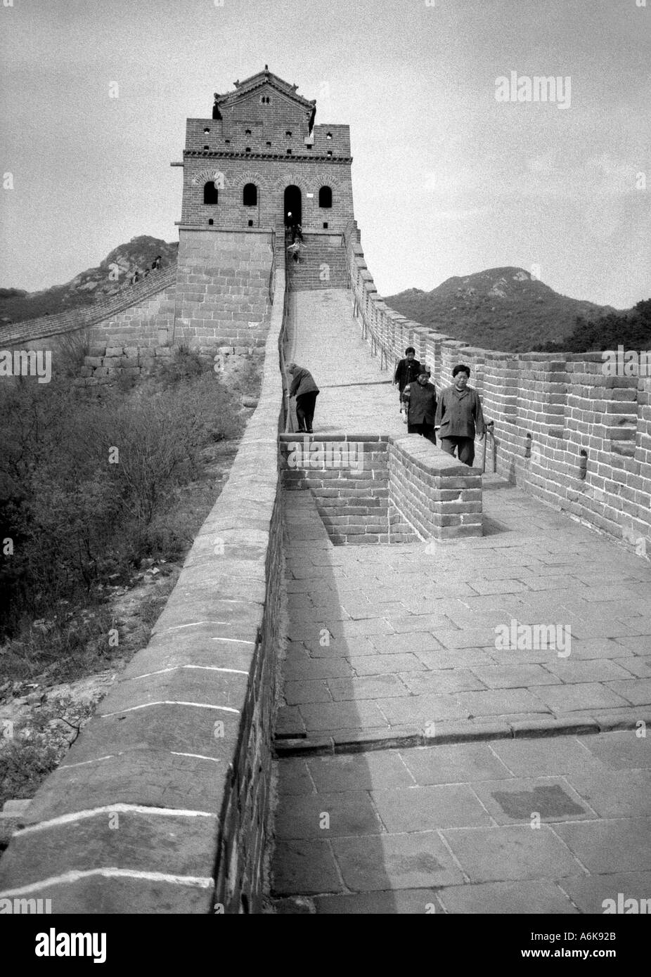 Grande Parete Nord Juyongguan Pass Badaling UNESCO World Heritage Site Beijing Pechino cinese Cina Asia Asia asiatica Foto Stock