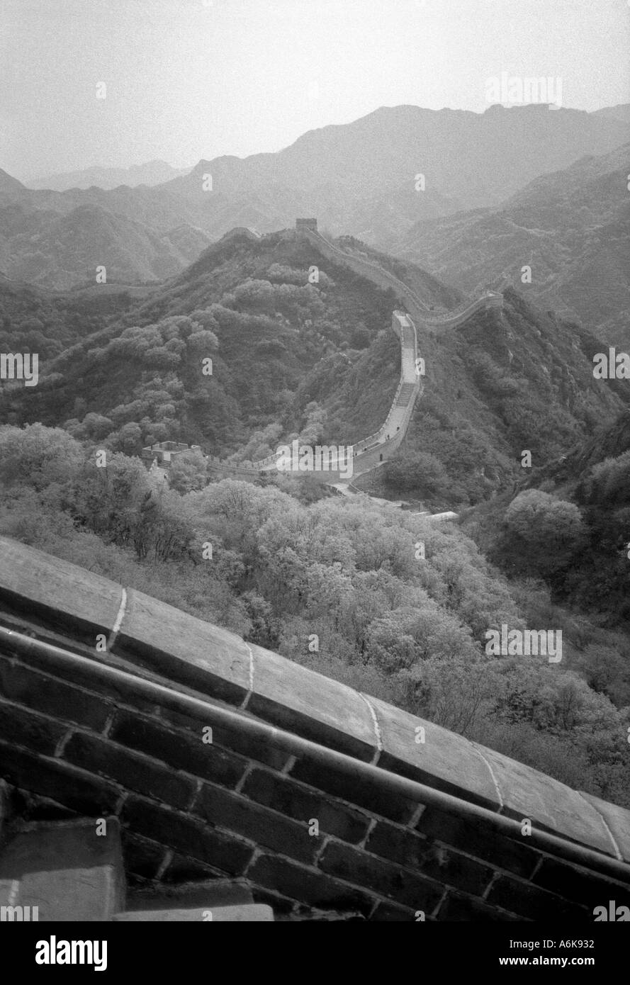 Grande Parete Nord Juyongguan Pass Badaling UNESCO World Heritage Site Beijing Pechino cinese Cina Asia Asia asiatica Foto Stock
