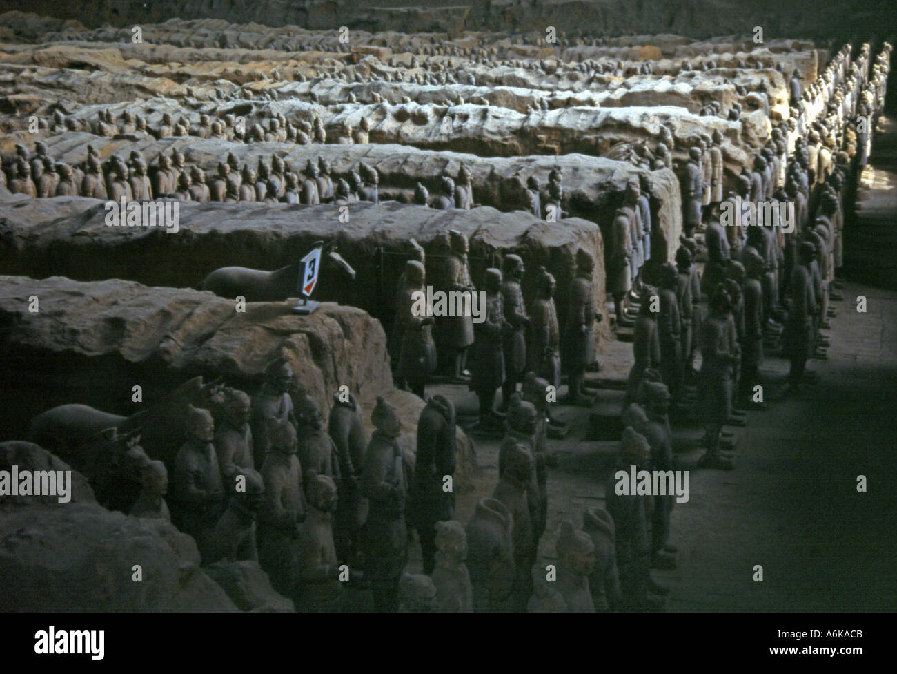 Esercito di Terracotta Warriors & Horses Xi'an Xian UNESCO World Heritage Site Cina cinese di Shaanxi Asia Asia asiatica Foto Stock