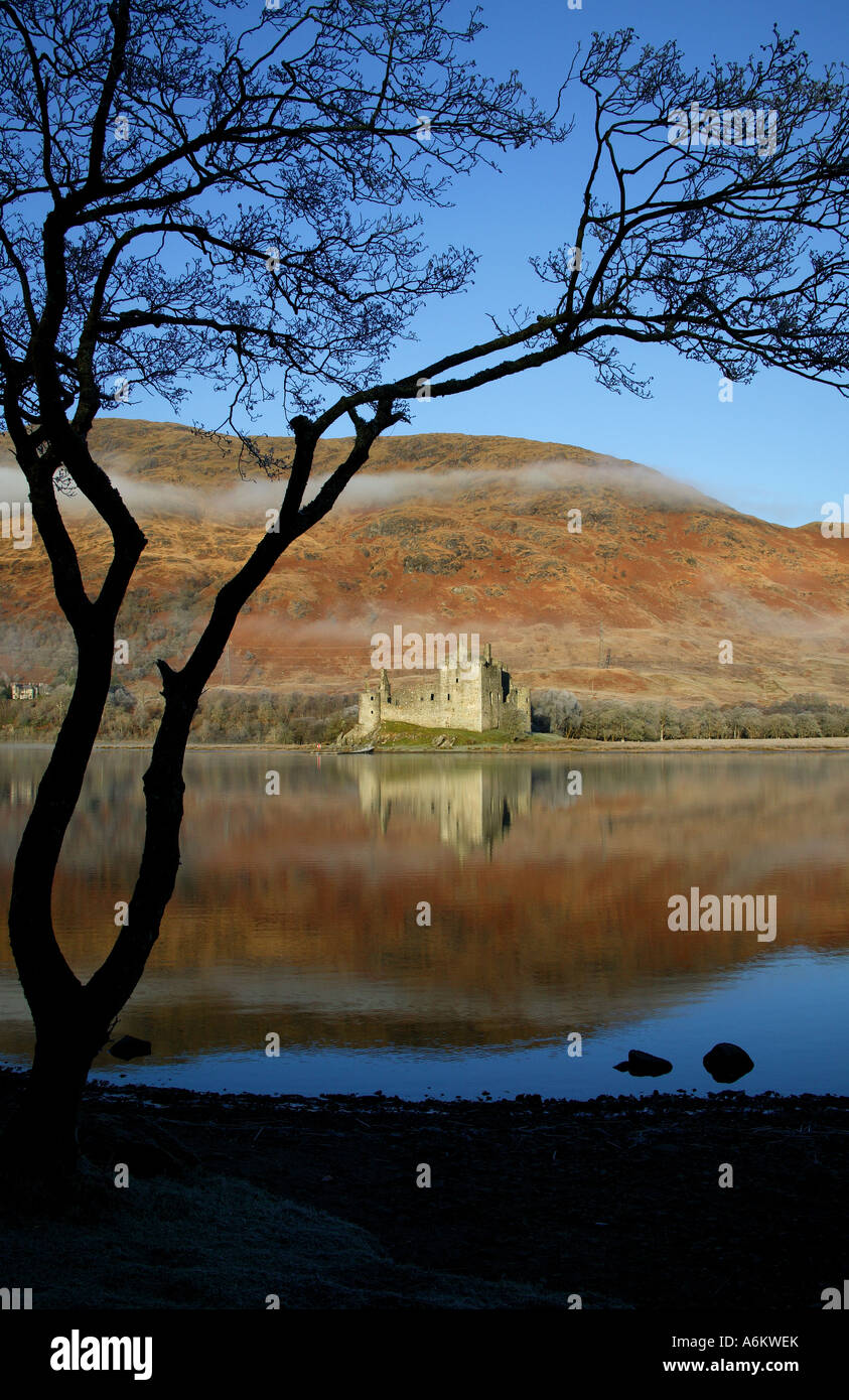 Kilchurn Castle e Loch Awe, Argyll, Scotland, Regno Unito, Europa Foto Stock