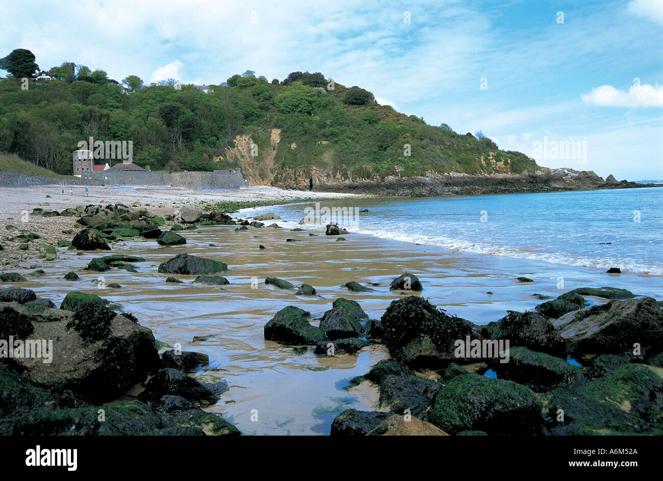 Spiaggia a Fermain Bay Foto Stock