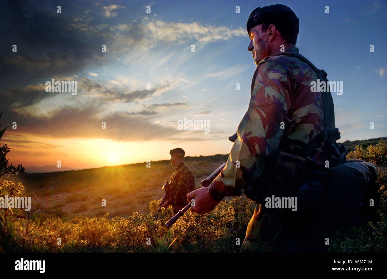 Royal Marine Commando Foto Stock