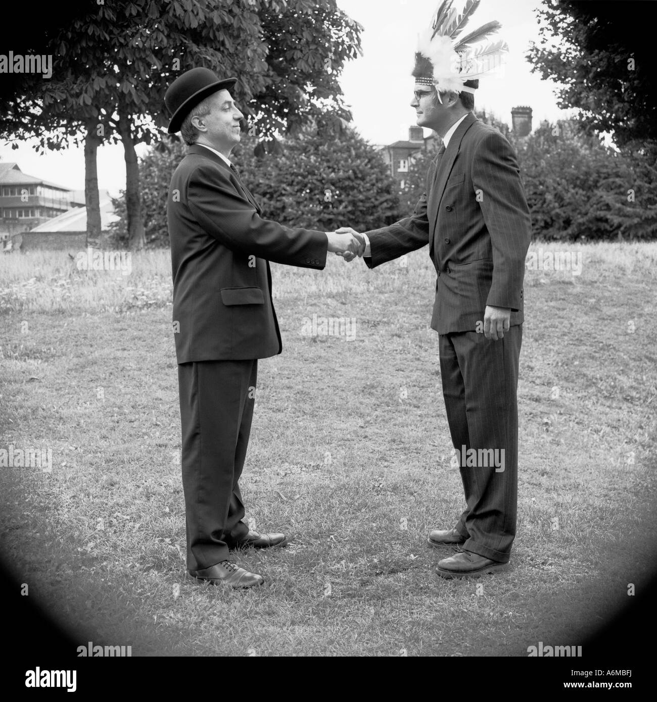 Saluto diverse gare Foto Stock