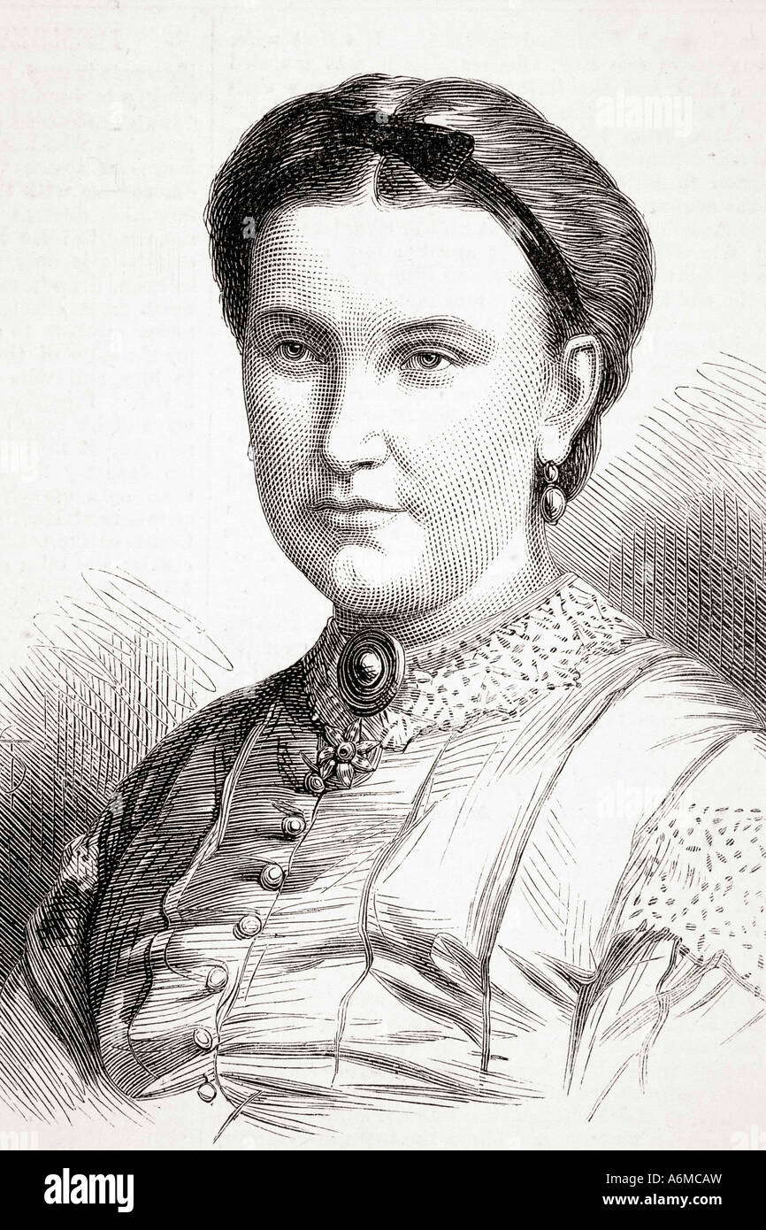 Lady Florence Baker, 1841 – 1916. esploratore britannico ungherese che divenne orfano e che fu venduto come schiavo a Samuel Baker, che poi sposò. Foto Stock