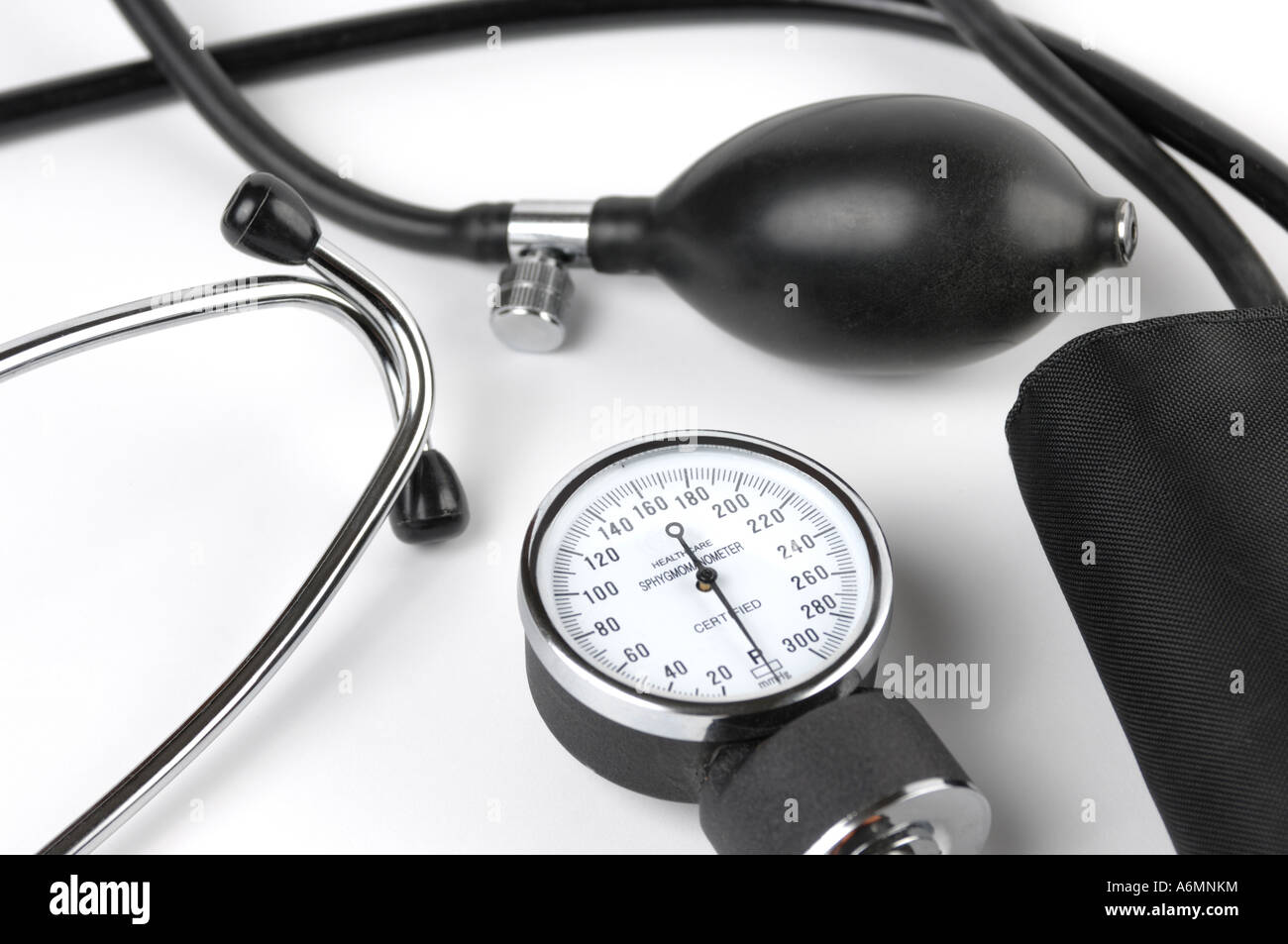 Manuale monitor della pressione del sangue tonometro Foto Stock