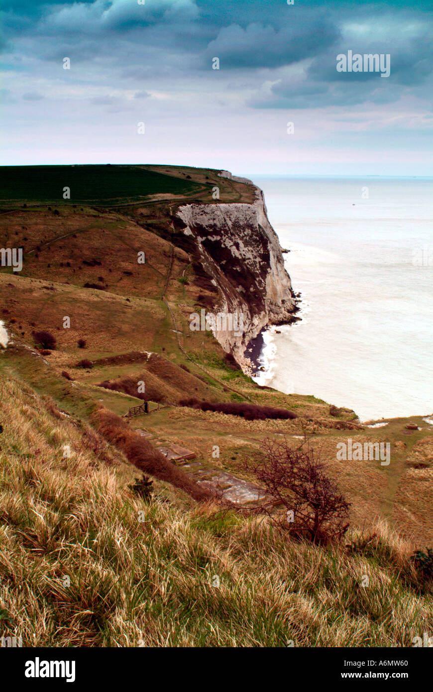 Le Bianche Scogliere di Dover Foto Stock