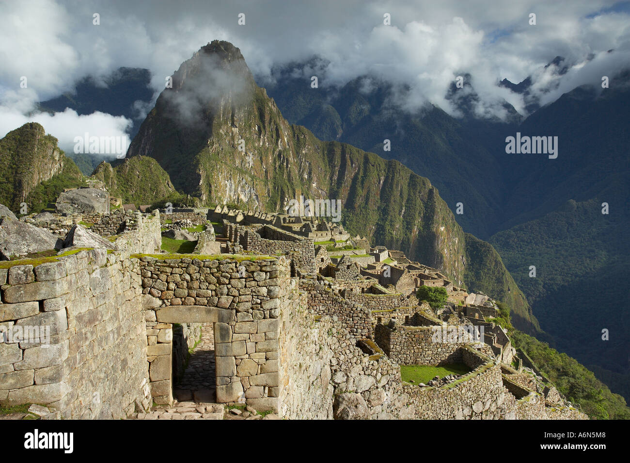 Machu Picchu Perù Sud America Foto Stock